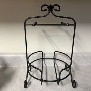 Longabergerr Wrought Iron Buffet Stand for Plates and Mugs - Black - Pre-Owned